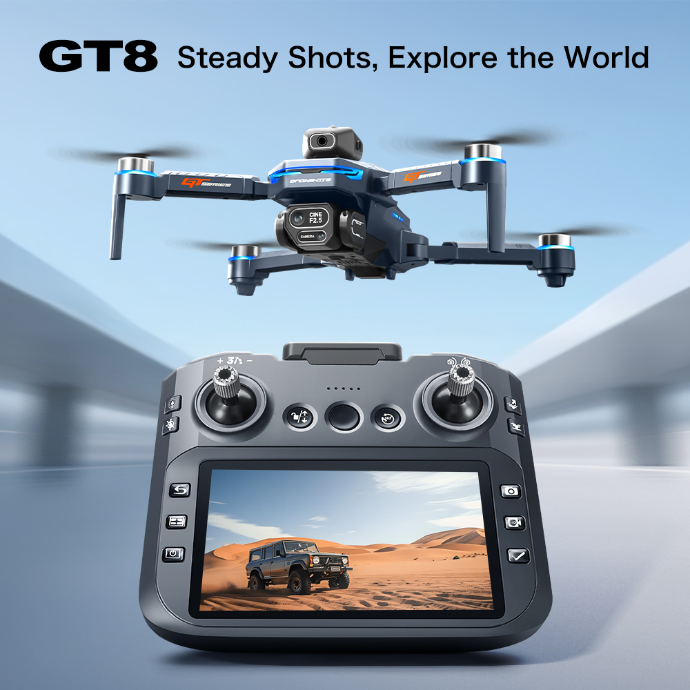 Drone Camera 4K - طائرة بدون طيار GT8 لتجنب العوائق
