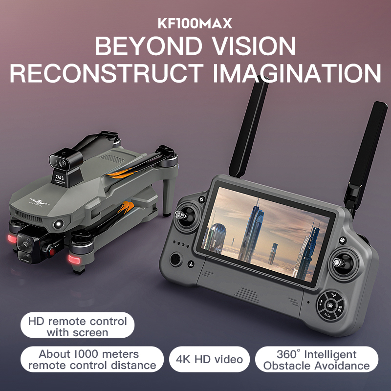 KF100 MAX GPS الطائرة بدون طيا - مراجعة Drone Camera With Gimbal وسعره
