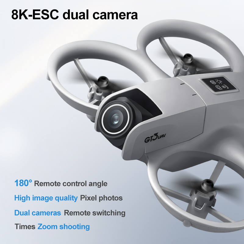 GT3 جديد مع شاشة صغيرة بدون طي - مراجعة Drone Camera Hd وسعره